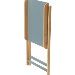 Table à langer pliante Jade bois massif hybride bleu gris