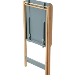 Table à langer pliante Jade bois massif hybride bleu gris