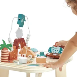 Table d'activités en bois Dino