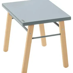 Table d'enfant en bois Gabriel hybride bleu gris (50 x 40 cm)