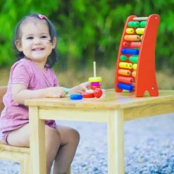 Table d'enfant en bois massif (1-4 ans) - Reconditionné