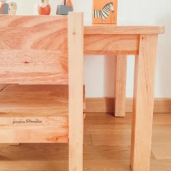 Table d'enfant en bois massif (1-4 ans) - Reconditionné