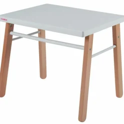 Table enfant en bois Gabriel hybride laquée blanc