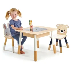 Table et chaises enfant en bois Forêt