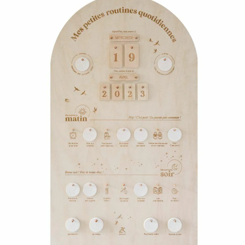 Tableau à suspendre mes petites routines