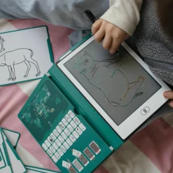 Tablette à dessin KIDYDRAW-MINI Animaux autour du monde vert