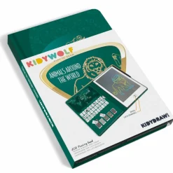 Tablette à dessin KIDYDRAW-MINI Animaux autour du monde vert