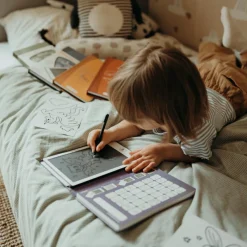 Tablette à dessin KIDYDRAW-MINI Dinosaures rouge