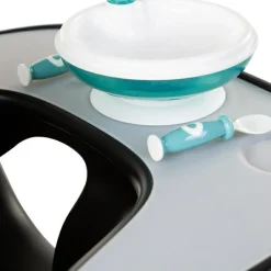 Tablette de repas amovible + protection pour chaise haute Evolu 2 ou Evolu One.80° noir