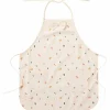 Tablier de cuisine nœud papillon en tissu imperméable terrazzo
