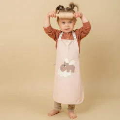 Tablier enfant imperméable Happy clouds Vert