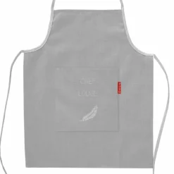 Tablier gris clair (personnalisable)