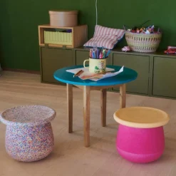 Tabouret enfant modulaire Base pink