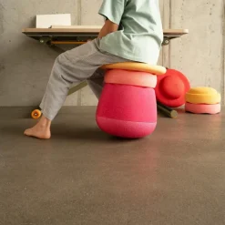 Tabouret enfant modulaire Base pink