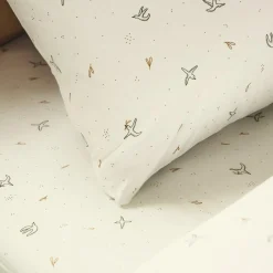 Taie d'oreiller en coton bio L'Envolée (40 x 60 cm)