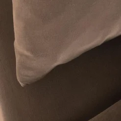 Taie d'oreiller Satin Brun (50 x 70 cm)