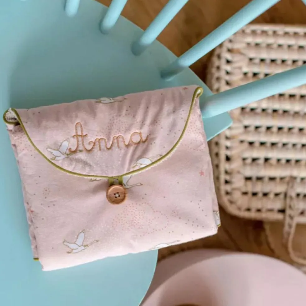 Tapis à langer de voyage La petite école de danse (personnalisable)