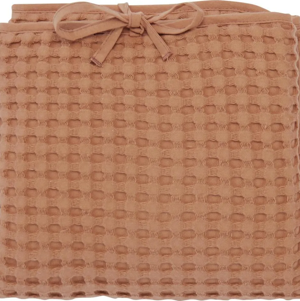 Tapis à langer en coton gaufré Cassonade