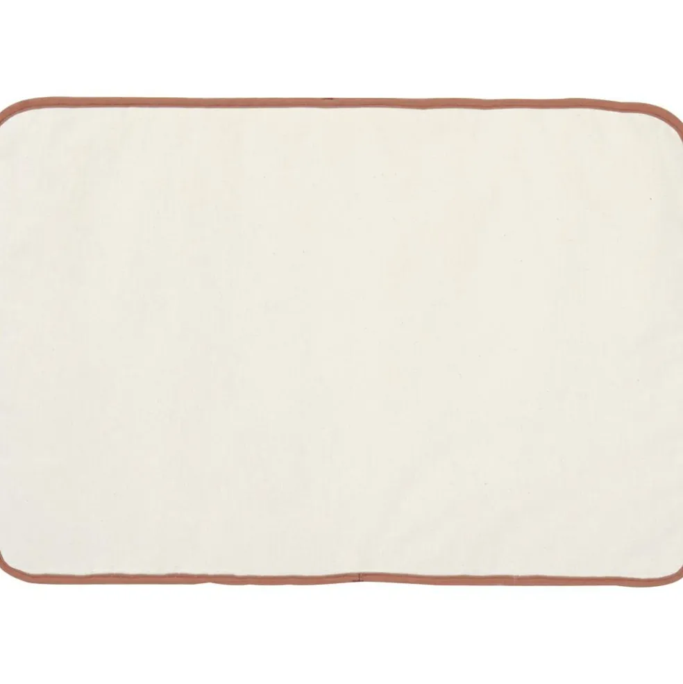 Tapis à langer en coton gaufré Cassonade