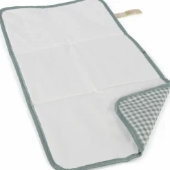 Tapis à langer I love vichy vert