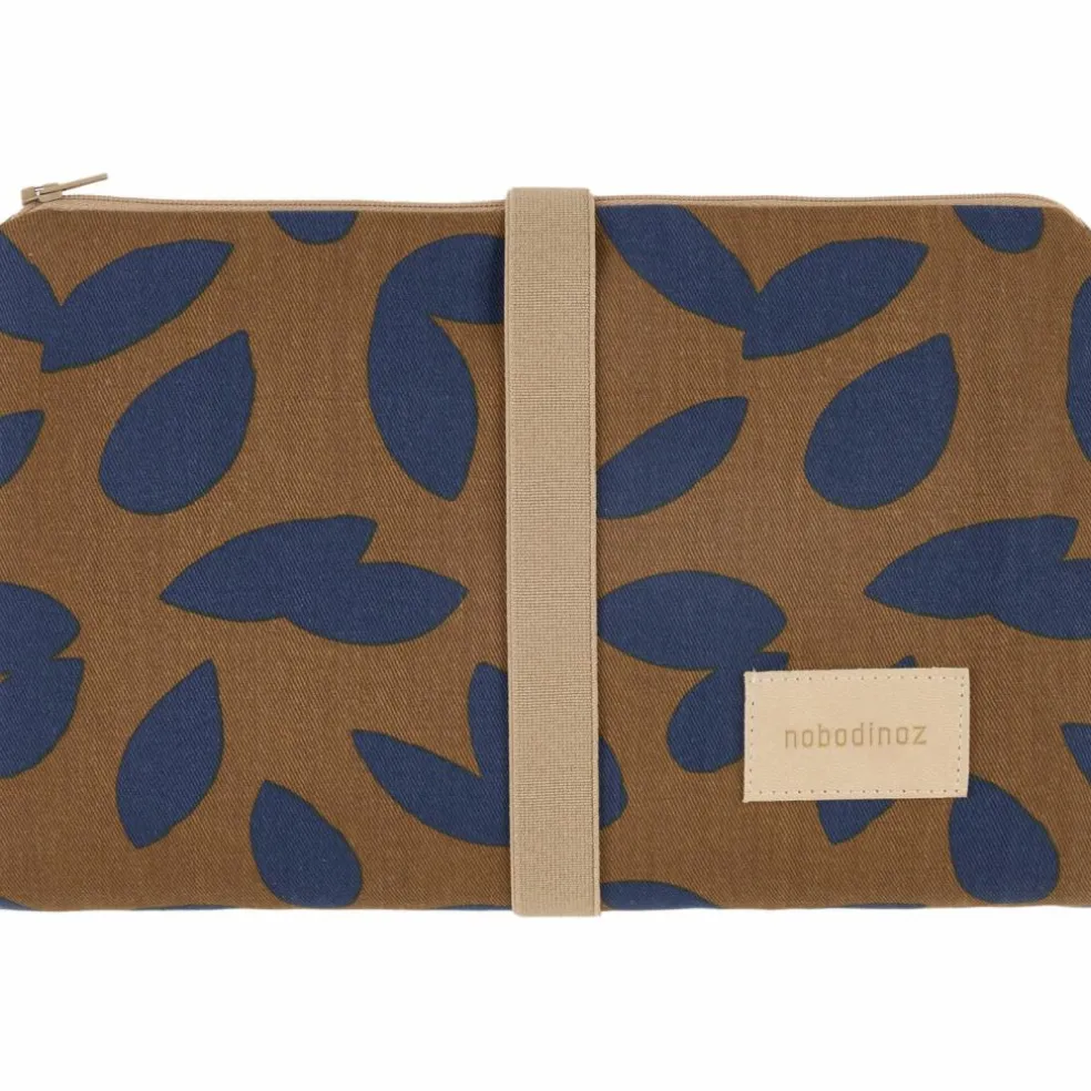 Tapis à langer imperméable Hyde Park Blue leaves