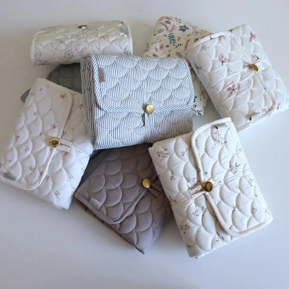 Tapis à langer nomade Classic Stripes Blue