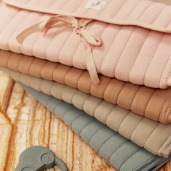 Tapis à langer nomade gaze de coton Olive Green