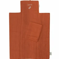 Tapis à langer nomade Terracotta (personnalisable)