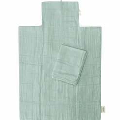 Tapis à langer nomade Vert amande (personnalisable)