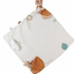 Tapis d'activité en mousseline Babou et Kendi écru (50 x 50 cm)