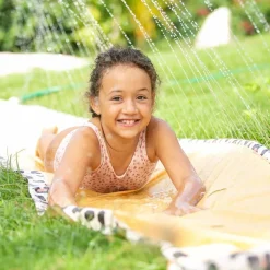 Tapis de glisse eau arroseur Léopard beige