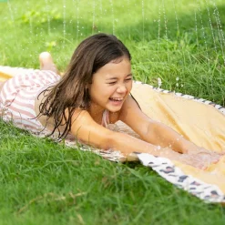 Tapis de glisse eau arroseur Léopard beige