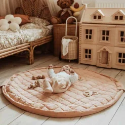 Tapis de jeu 2 en 1 Noomad Organic Soft Fleuri