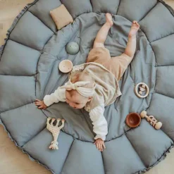 Tapis de jeu 3 en 1 Organic Coco Bleu