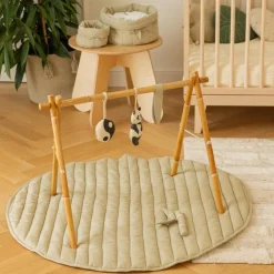 Tapis de jeu bamboo feuille sensorielle (100 cm)