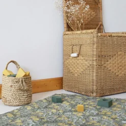 Tapis de jeu carré Fidelia (100 x 100 cm)