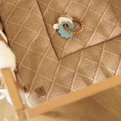 Tapis de jeu Check Knit Biscuit (75 x 95 cm)