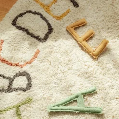 Tapis de jeu lavable ABC couleur et lettres