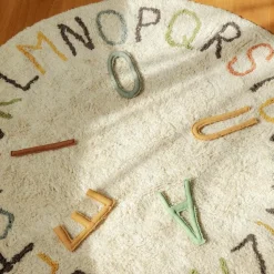 Tapis de jeu lavable ABC couleur et lettres
