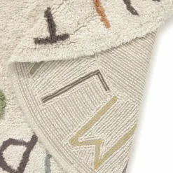 Tapis de jeu lavable ABC couleur et lettres