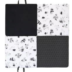 Tapis de jeu pliable 3 en 1 Black & white experience