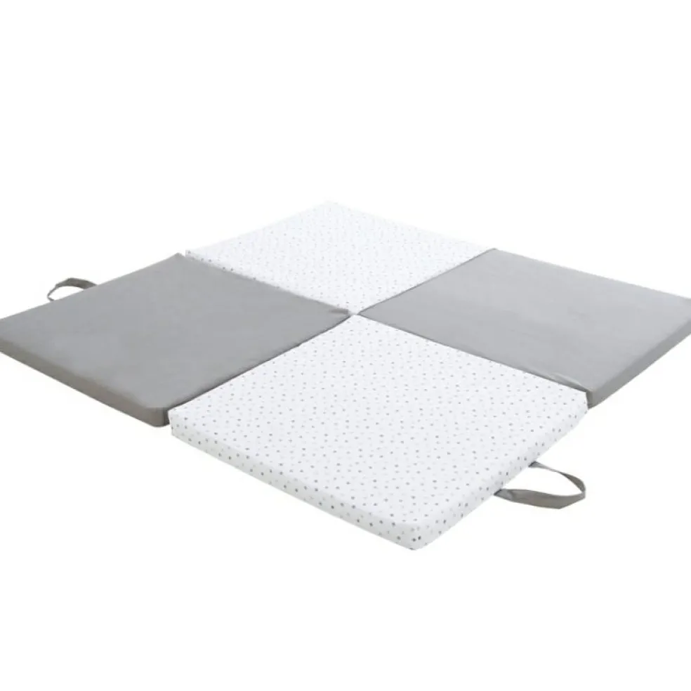 Tapis de jeu pliable 3 en 1 gris étoile