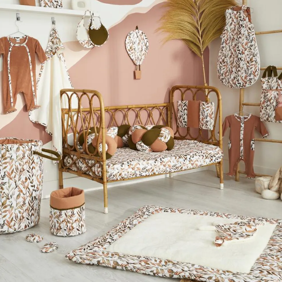 Tapis de jeu réversible Caramel forest (100 x 100 cm)