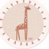 Tapis de protection rond Girafe