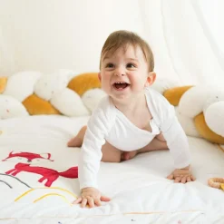 Tapis d'éveil Cache-cache en forêt (100 x 100 cm)