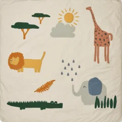 Tapis d'éveil Glenn Safari Sandy Mix (110 x 110 cm)