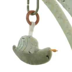 Tapis d'éveil ouatiné soft boa avec arche de jeux vert