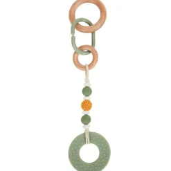 Tapis d'éveil ouatiné soft boa avec arche de jeux vert