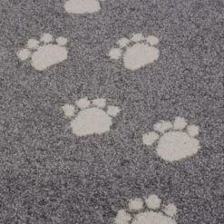 Tapis Empreintes gris foncé (80 x 150 cm)