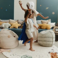 Tapis en coton lavable InterstellarJourney (140 Ø cm)